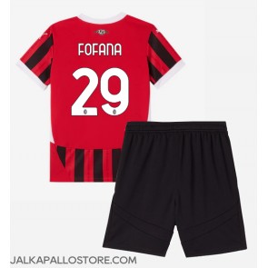 AC Milan Youssouf Fofana #29 Kotipaita Lapsille 2024-25 Lyhythihainen (+ shortsit)